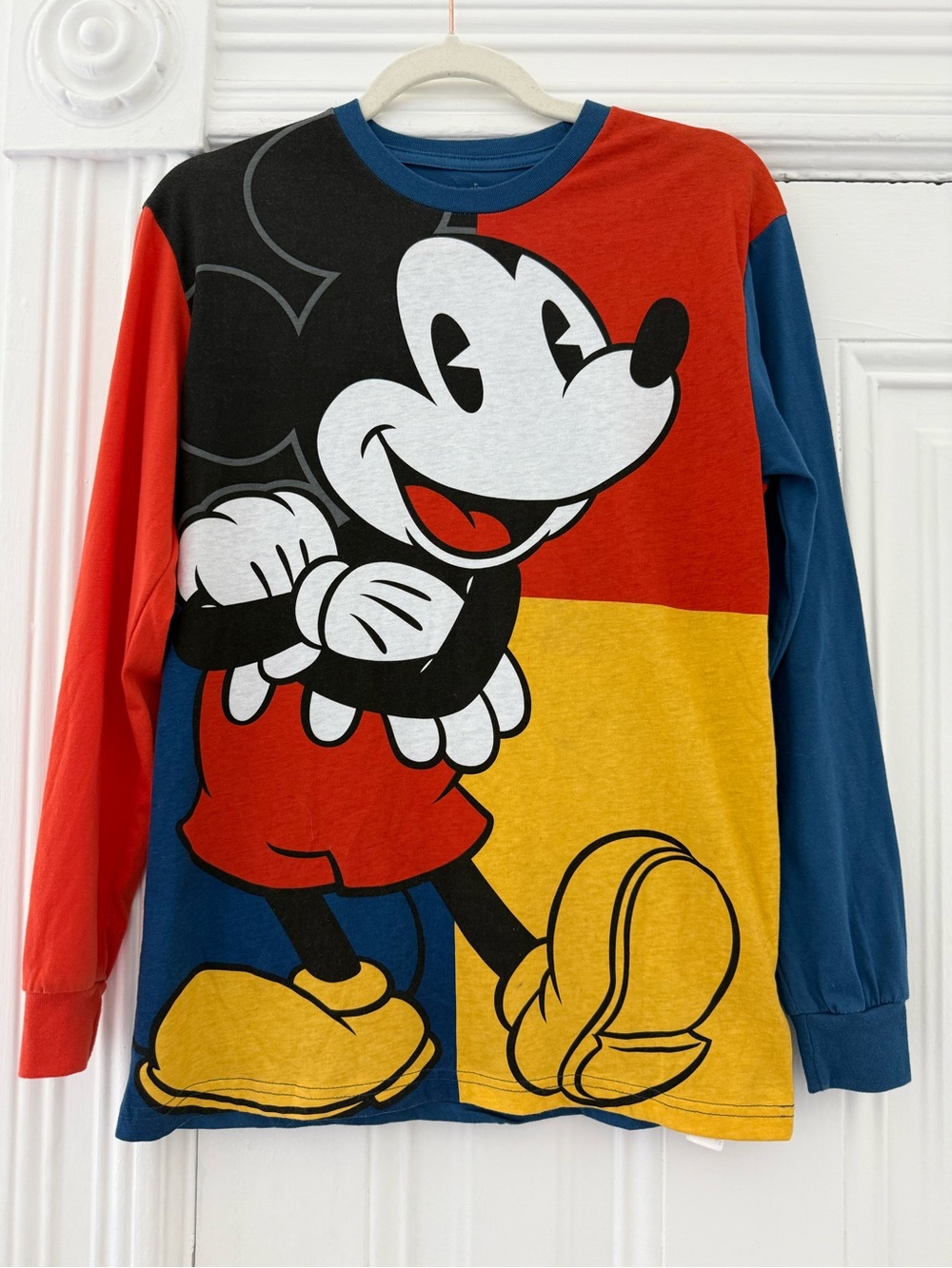 Disney Blue and White Mickey Mouse long sleeve Tee - Picture 2 of 9